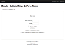 Tablet Screenshot of moodle.cmpa.tche.br